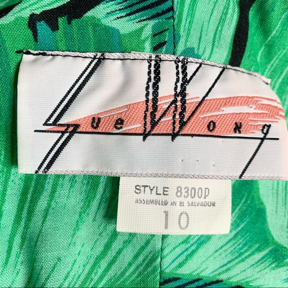 90s Sue Wong Tropical Dress - Picture 7 of 10